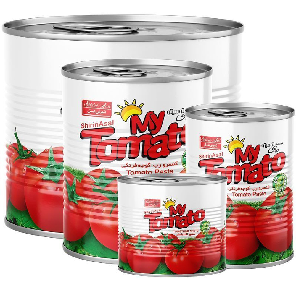 Халал Томатная паста, 290 грамм , My Tomato, ж/б с крышкой Иран