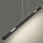 6643/45L HIGHTECH ODL24 301 черный/металл/акрил Подвесной светильник IP20 LED 49W 3000K 220V MALI