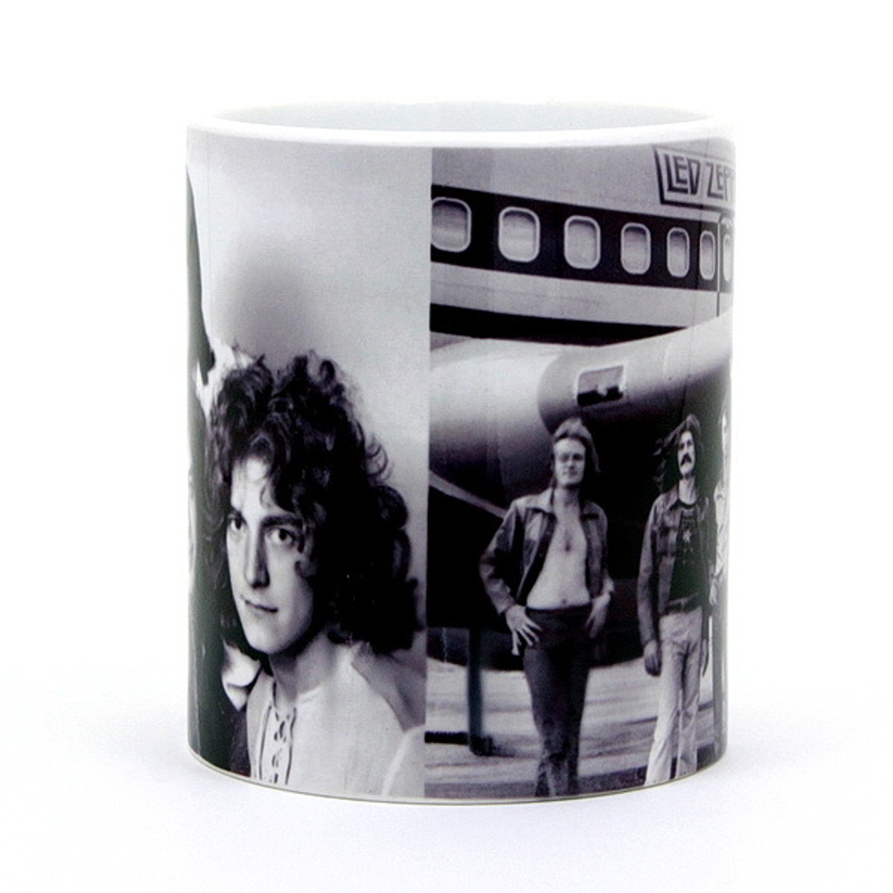 Кружка Led Zeppelin группа/группа у самолёта 1975 г. (079)