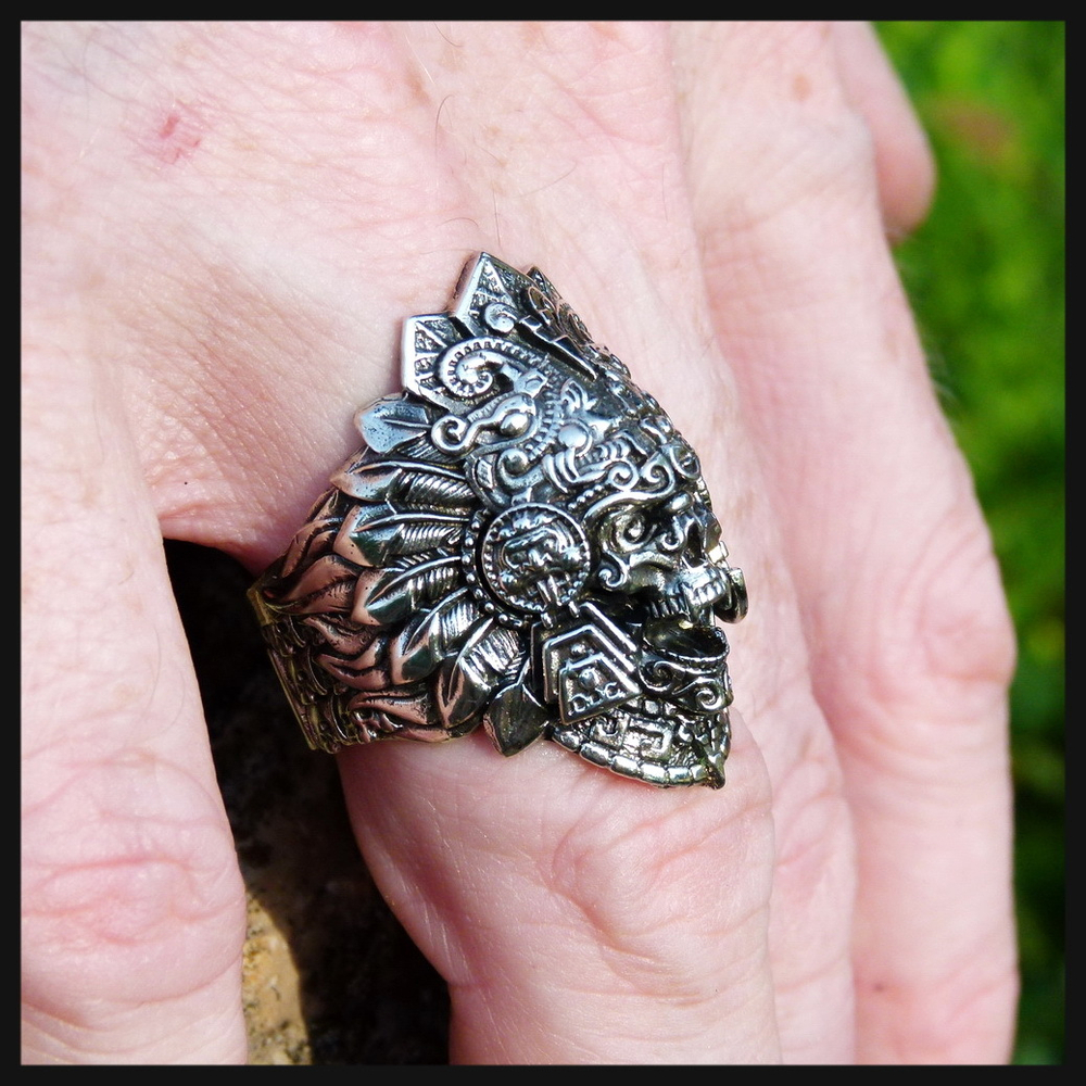 Кольцо "Жрец" мельхиор , чернение