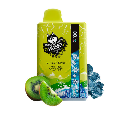Одноразовая электронная сигарета Husky Air Max 2.0 - Chilly Kiwi (15000 затяжек)
