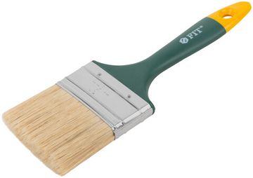 Кисть флейцевая "Контур", натур.светлая щетина, пластиковая ручка  3" (75 мм)