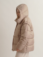 Пуховик объемный короткий Unisex с отстегивающимися рукавами