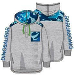 Толстовка д/мал, серый, р.116, (Батик) 00864_BAT