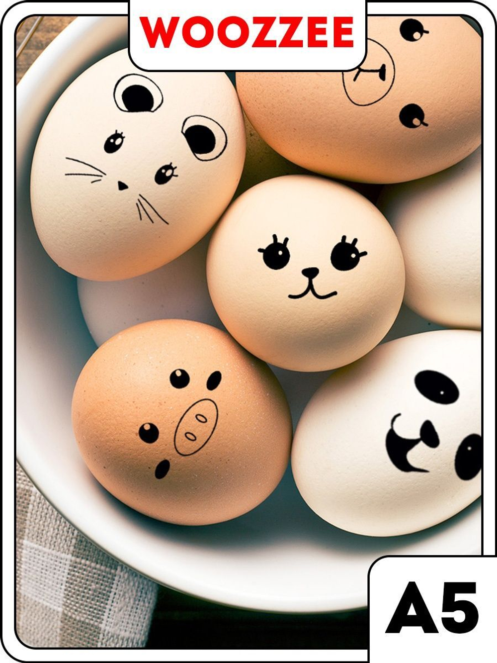 Наклейки-стикеры "На Пасху Смайлики зверюшки"