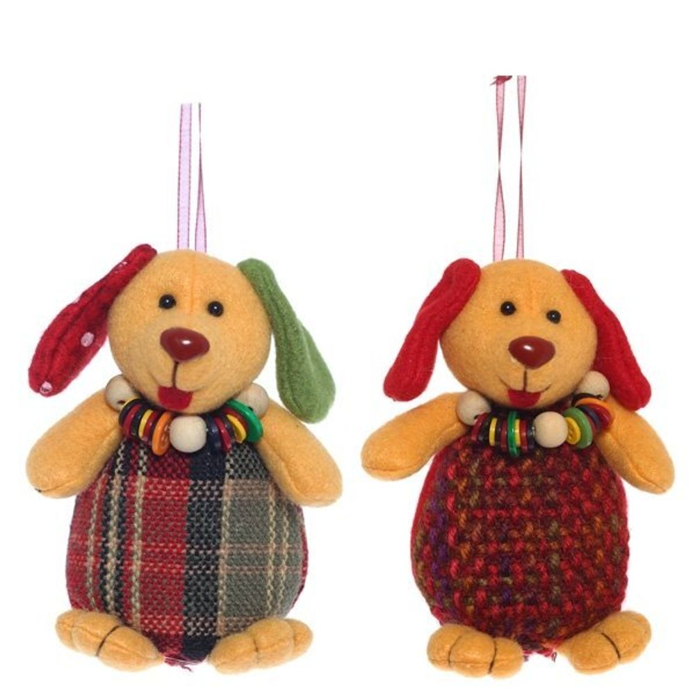 GAEM Новогоднее украшение «Собачка» (блок 12шт), L7 W5,5 H11,5 см, 6в.