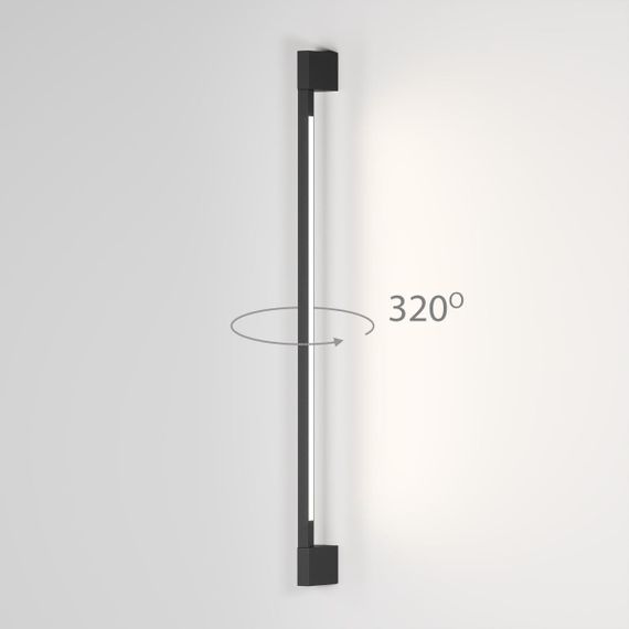Уличный настенный светодиодный cветильник Elektrostandard Argos 35122/D черный a069746