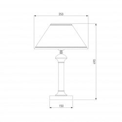 Настольная лампа декоративная Eurosvet Lorenzo 60019/1 венге