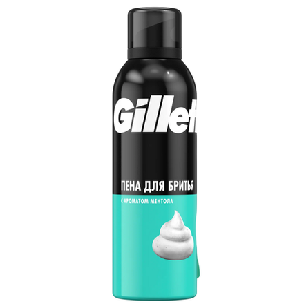 Пена для бритья Gillette c ароматом ментола 200 мл