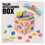 Развивающая игрушка деревянная Сортер куб, коробка C-41739