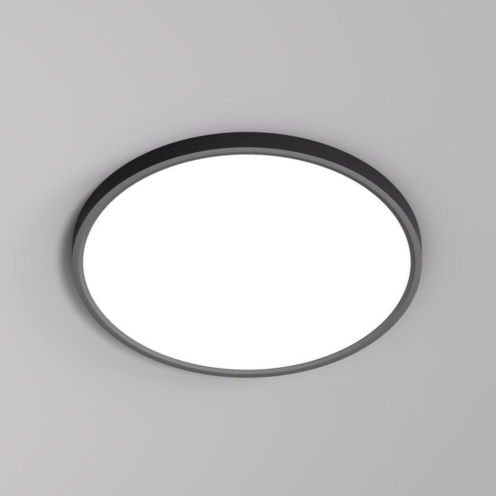 Потолочный светодиодный светильник Denkirs Thin DK6522-BK