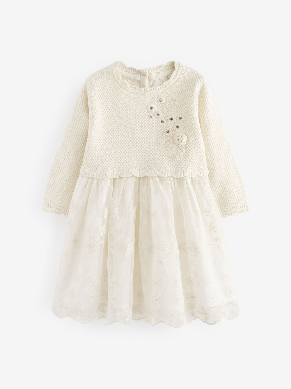 Платье для девочки Next Q87-945, Молочный