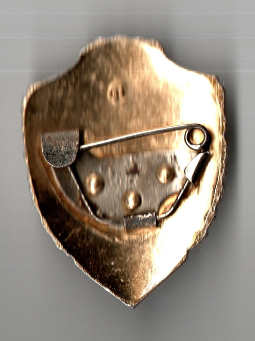 Нагрудный знак "Отличник советской армии", алюминий, краска, булавка. СССР, 1980-е гг.