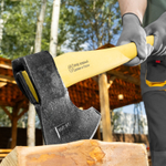 Топор кованый, в сборе, 1200/1550г, деревянное топорище, 500 мм, таежный "Тигр"// Россия