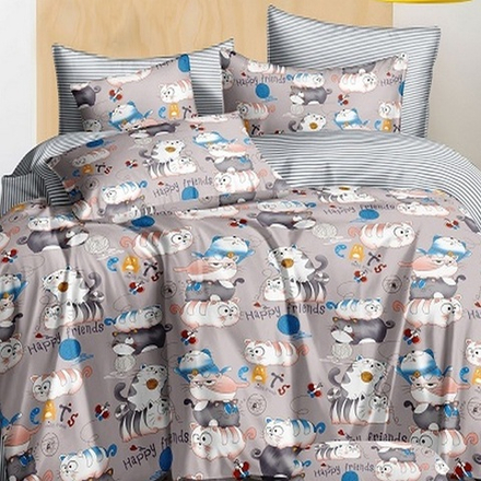 Комплект постельного белья "П37. 907", поплин, 100% хлопок, Россия.