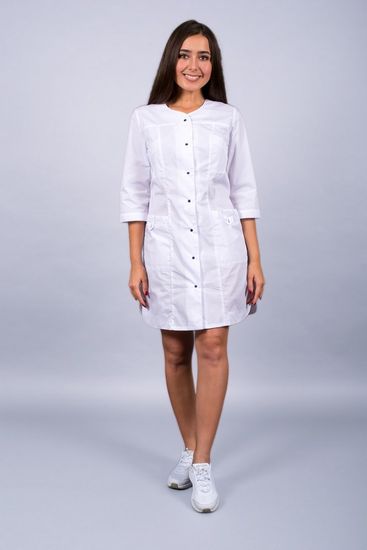 Халат женский "Орхидея" (белый)