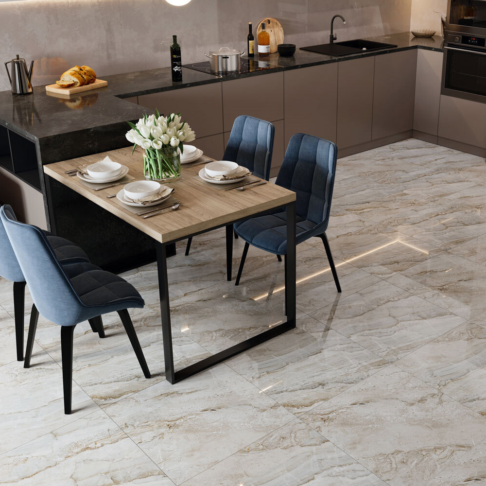 Керамогранит Incolor Merida 60X60 см 1.44 м² полированный цвет бежевый