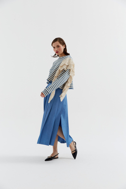 Свитшот укороченный с рюшей