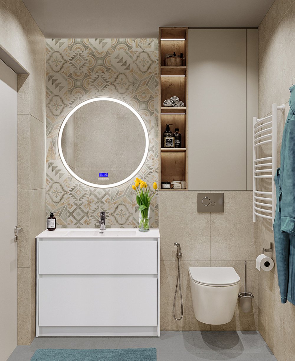 Тумба под раковину BelBagno Kraft 100 KRAFT-1000-2C-PIA-BO Bianco Opaco