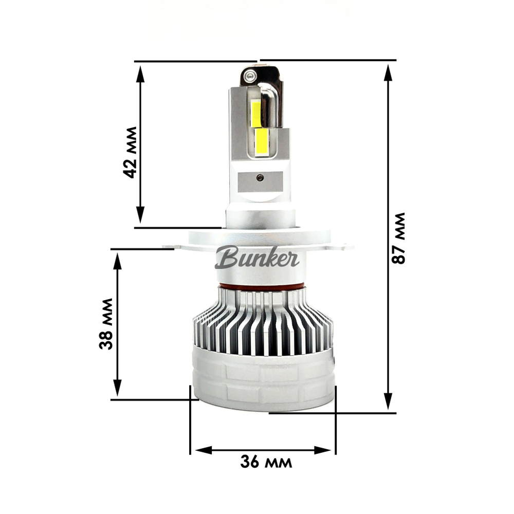 Светодиодные автомобильные LED лампы TaKiMi Altima H4 5500K 12/24V