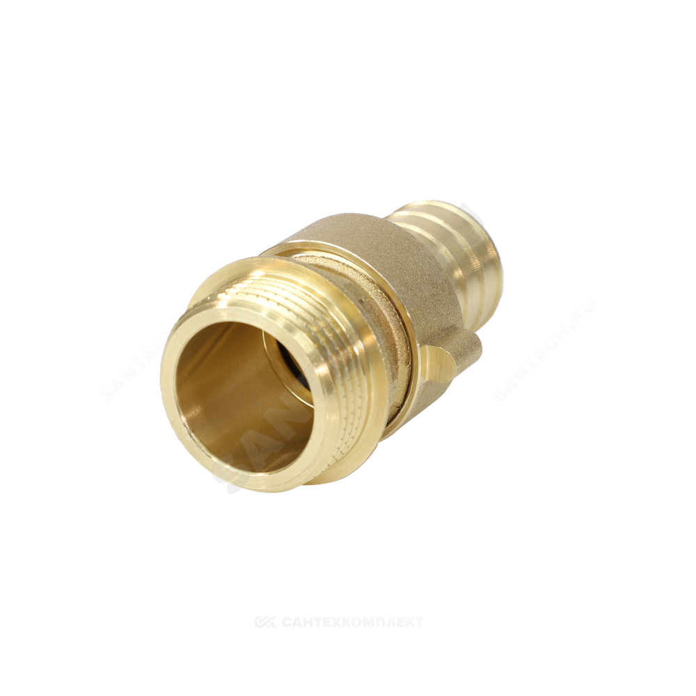 Переходник штуцерный латунь разъемный для шланга Дн 20х1/2" НР 9104 Aquasfera 9104-03