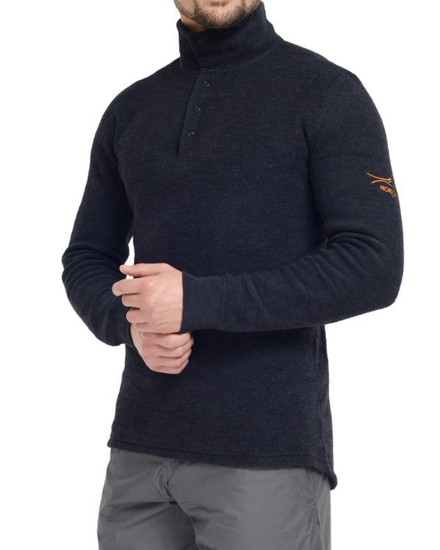 Термобелье мужское Norveg "-60" cвитшот (фуфайка) для мужчин с высоким воротом , 4TWPM1RLRU-010, антрацит