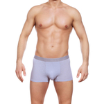 Трусы-боксеры из ажурного рибана (Размер: M) (Цвет: серый)