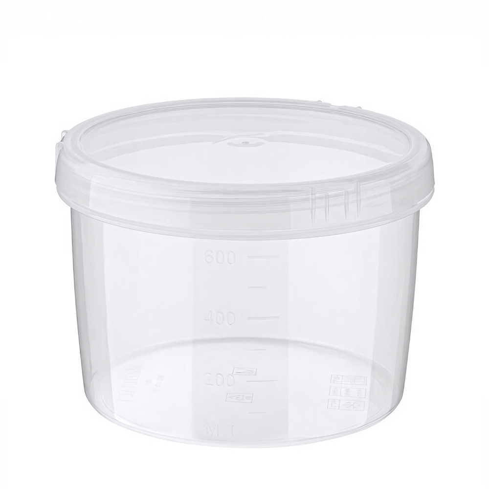 Банка с завинчивающейся крышкой "твист" 0,75л с мерной шкалой (бесцветный)