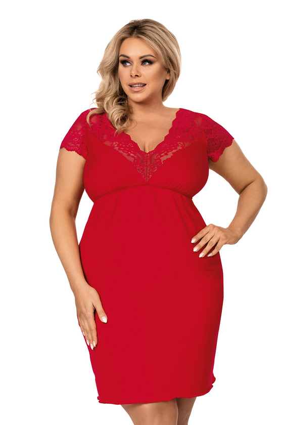 Tess plus nightdress Red