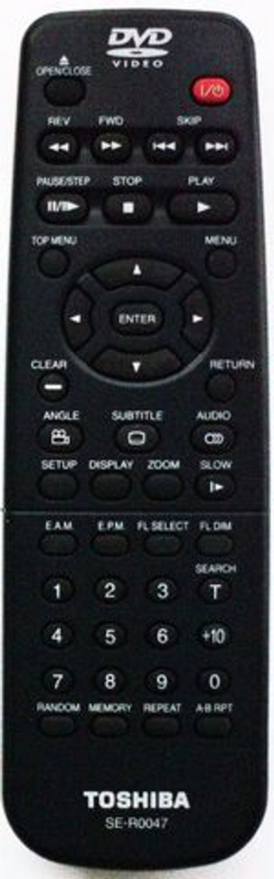 Пульт ДУ TOSHIBA SE-R0047 DVD ORIGINAL