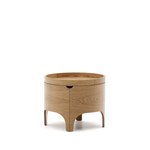 Octavia Прикроватная тумбочка из ясеневой фанеры Ø 55 см