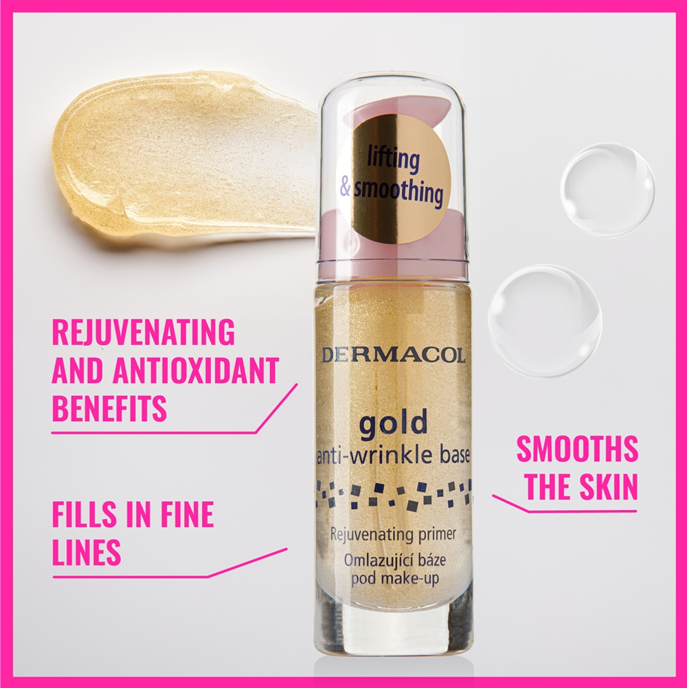 Dermacol Gold - База под макияж против морщин, 20 ml