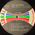 Louis Armstrong ‎– Back In N.Y. Vol.1 (Германия 1969г.)