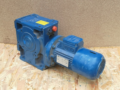 Мотор редуктор коническо-цилиндрический ROSSI MR ICI 100 UO3A 313 B3 c электродвигателем HBZ 80B 4 B5 0.75 кВт