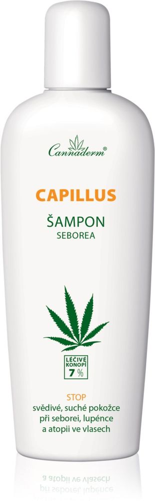 Cannaderm травяной шампунь для раздраженной кожи головы Capillus Seborea Shampoo