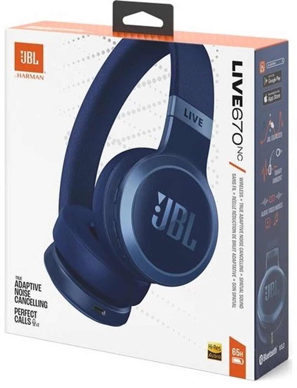 Наушники беспроводные JBL JBLLIVE670NCBLU