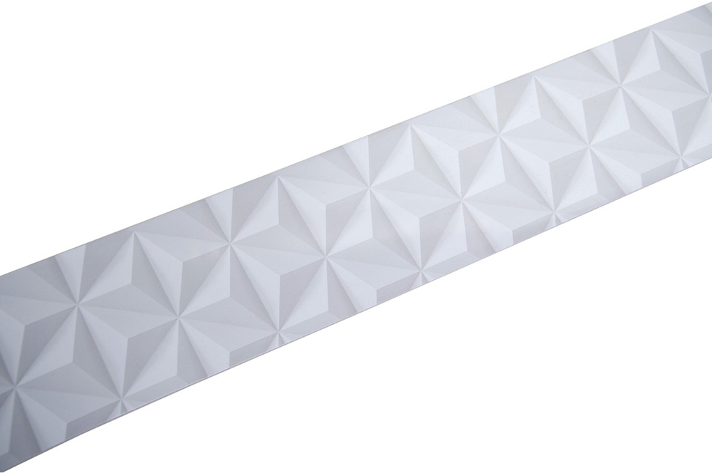 Планка ПВХ Геометрия 3D МАГЕЛЛАН 8,5 см 25 м Белый (Бленда)