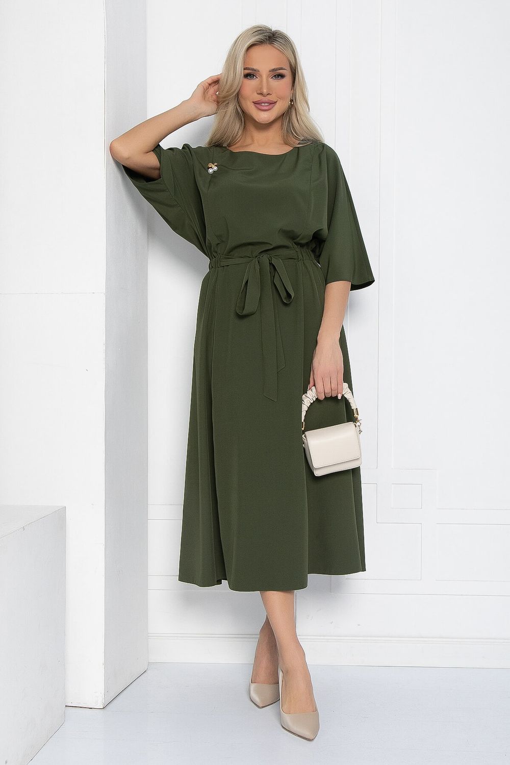 Платье Воздушный полёт (зеленая сосна) П12476-15 LT Collection