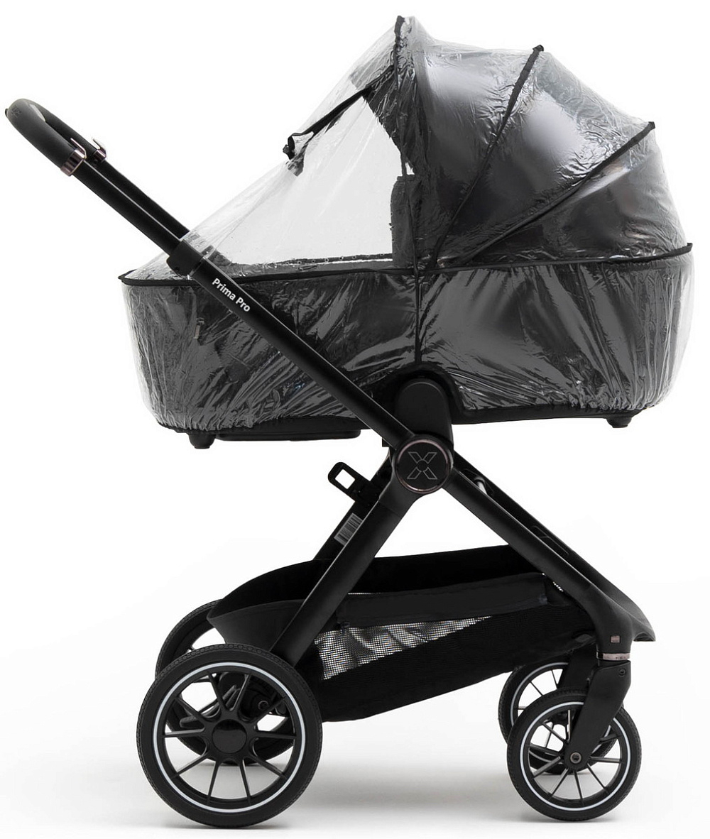 Коляска Agex Prima Pro 3 в 1 с автокреслом i-Safe S Black Midnight Grey (Темно-серый)
