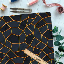 Ткань шифон тёмный витраж с проблесками света