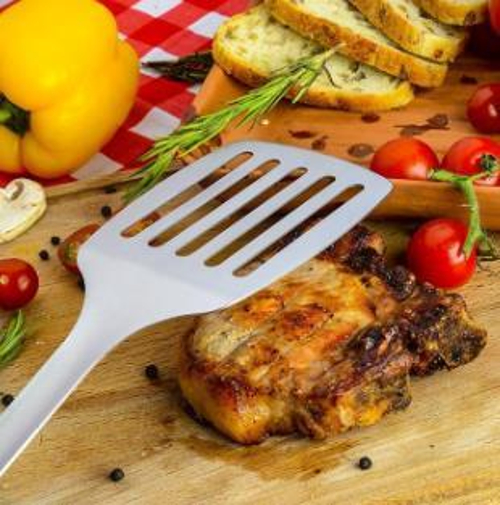 Лопатка для БАРБЕКЮ 41,8см нерж.сталь ''Твой Пикник''  WL-006В