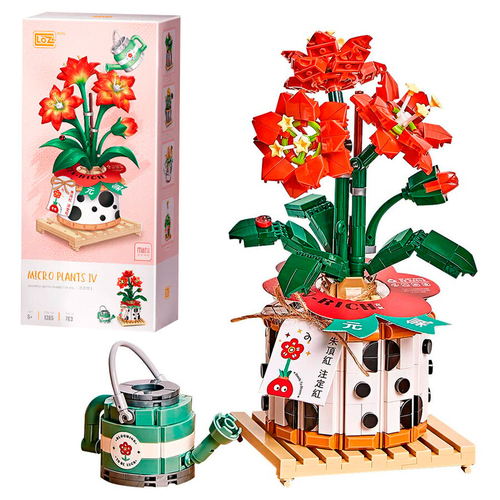 Конструктор Цветы "Букет в вазе" 703 дет.