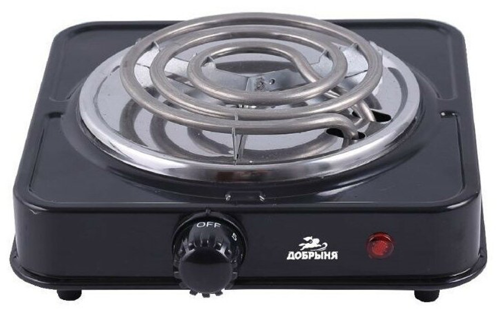 Плитка электрическая (1 конф.) Добрыня DO-2205B черная