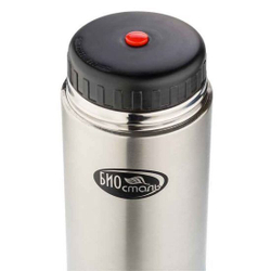 Термос для еды Biostal (1 литр) в чехле, стальной