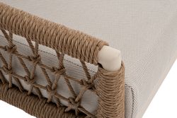 "Венеция" лаунж-зона из искусственного ротанга, цвет соломенный