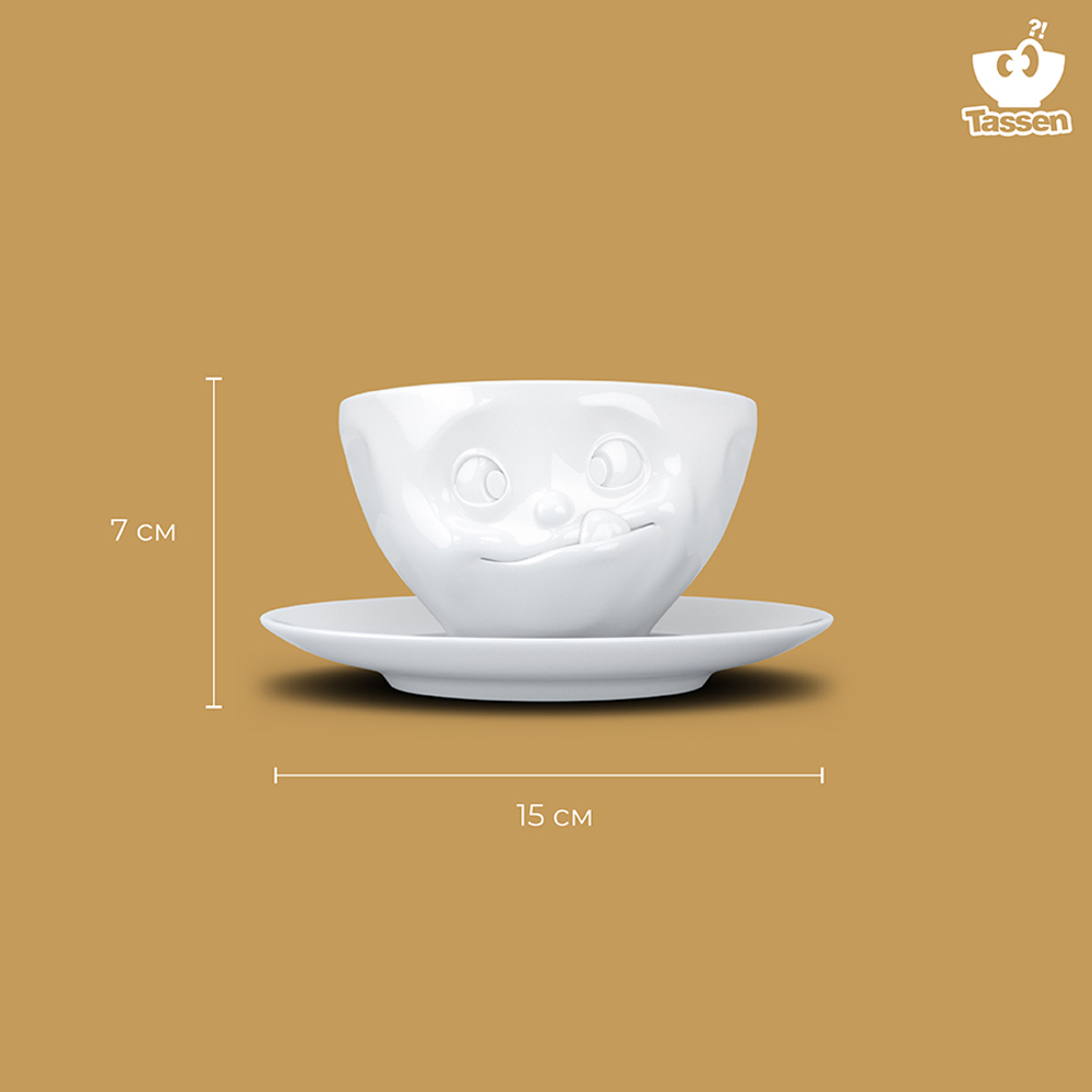 Чайная пара tasty, 200 мл, белая