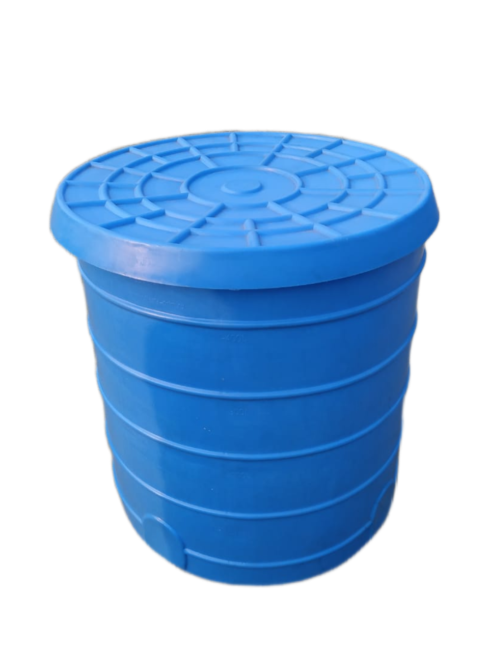 Бак с крышкой Б500 Хромов 500 л. вертикальный (840x840x900см;синий) - арт.560990