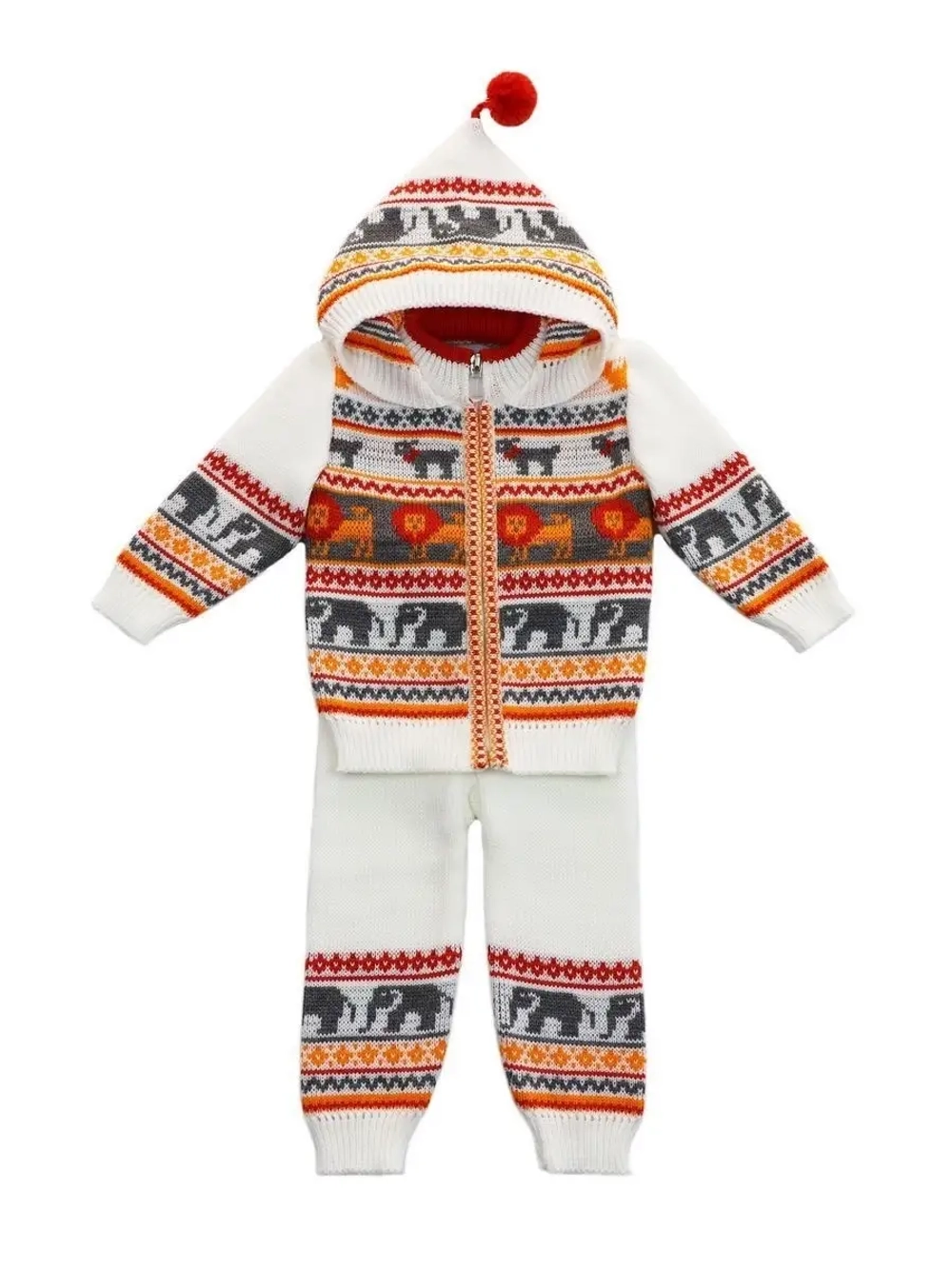 Костюм вязаный детский "Веселый зоопарк"
