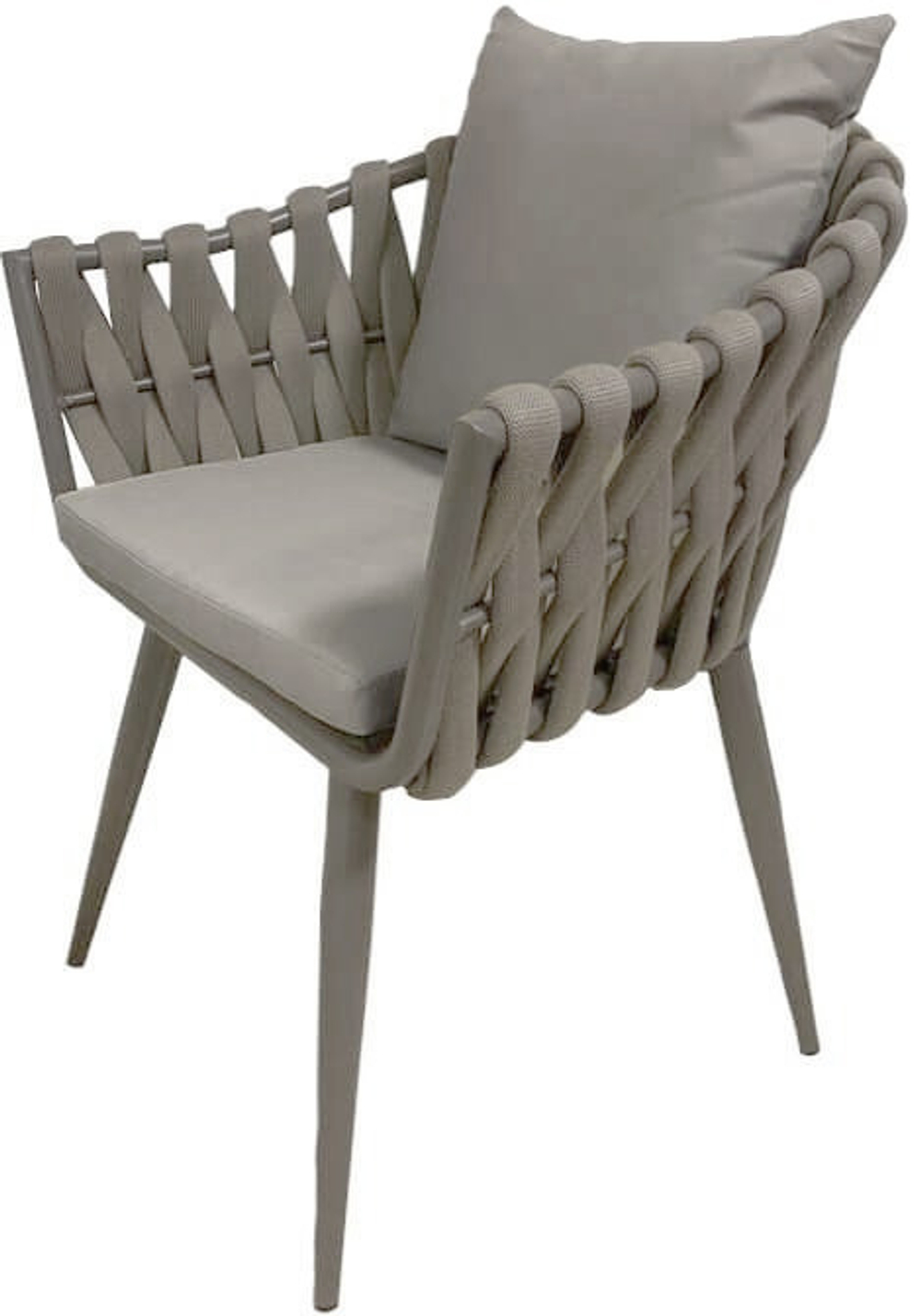 Кресло плетеное с подушками Tagliamento Verona, тортора, темно-коричневый