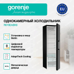 Отдельностоящий однокамерный холодильник Gorenje R619EABK6